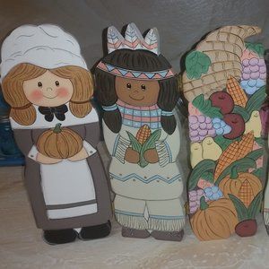 Thanksgiving Harvest Wooden Screen